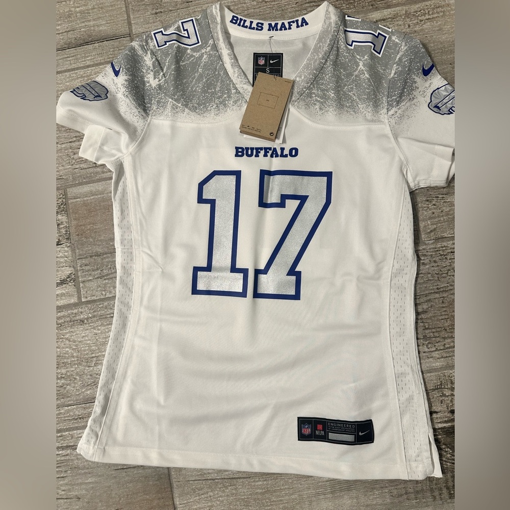 Authentic NFL Women's White Buffalo Jersey